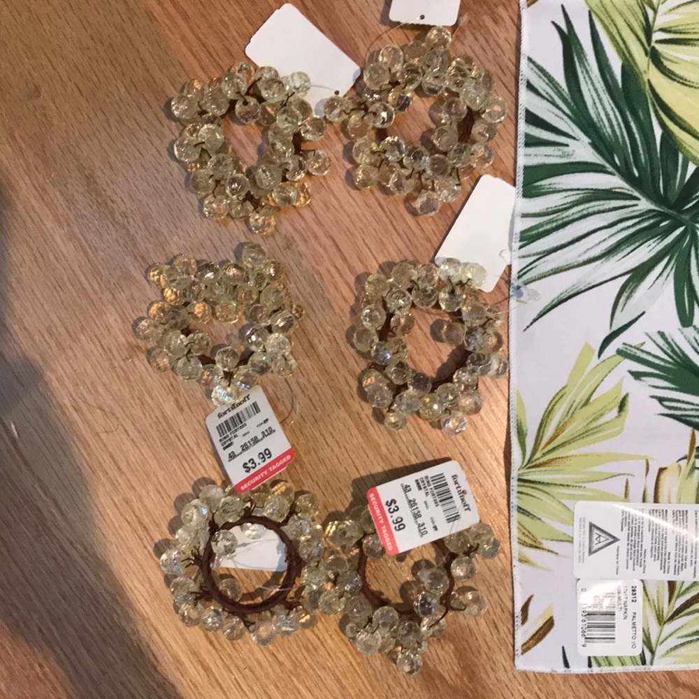 Fortunoff Set of 6 Vintage Napkin rings